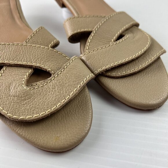 Kaanas Santorini Infinity Loop Woven Flat Slide Sandal Size 8 Beige Springtime - Picture 5 of 11